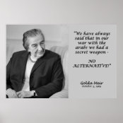 ゴルダ メイア イスラエルの総理大臣 ポスター Zazzle Co Jp