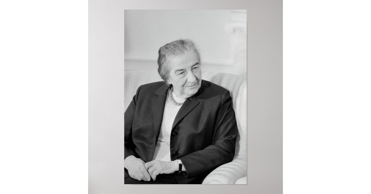 ゴルダ メイア イスラエルの総理大臣 ポスター Zazzle Co Jp