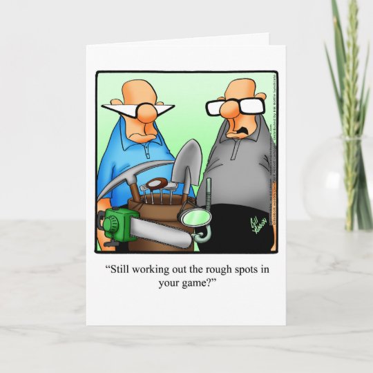 ゴルフユーモア誕生日グリーティングカード カード Zazzle Co Jp