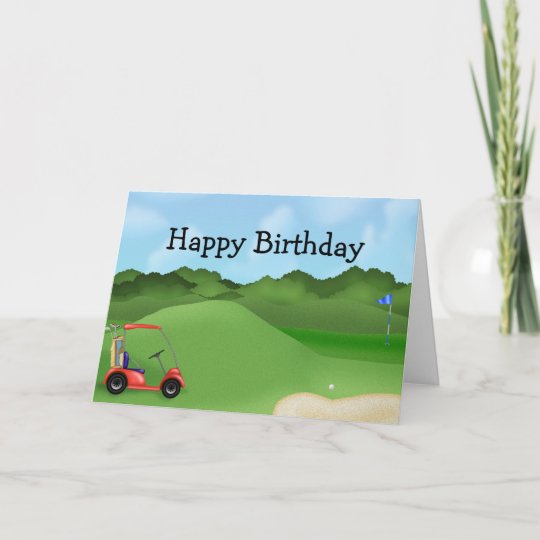 ゴルフ誕生日 カード Zazzle Co Jp