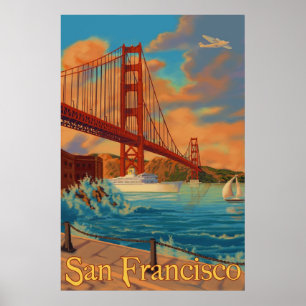ゴールデン ゲート ブリッジポスター&プリントデザイン・印刷 │ Zazzle JP, 画像サイズ:306x306
