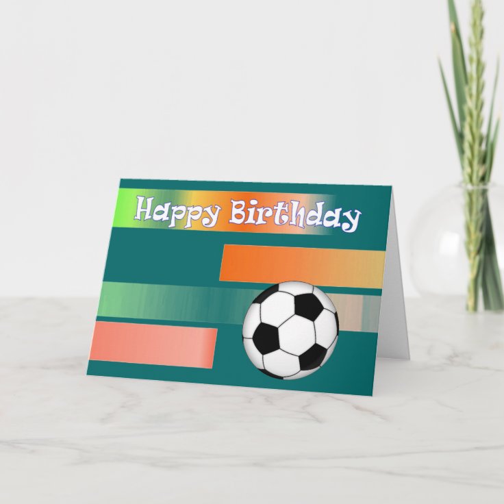 サッカーの誕生日 カード Zazzle Co Jp