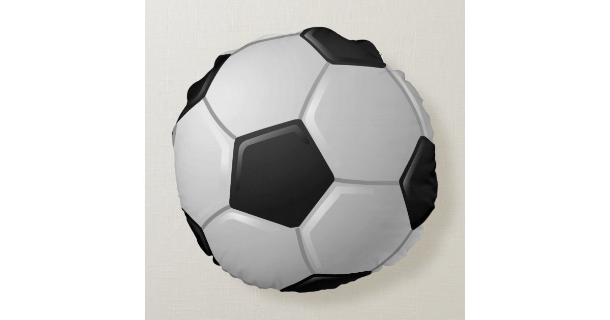 サッカーボールデザイン丸枕 ラウンドクッション Zazzle Co Jp