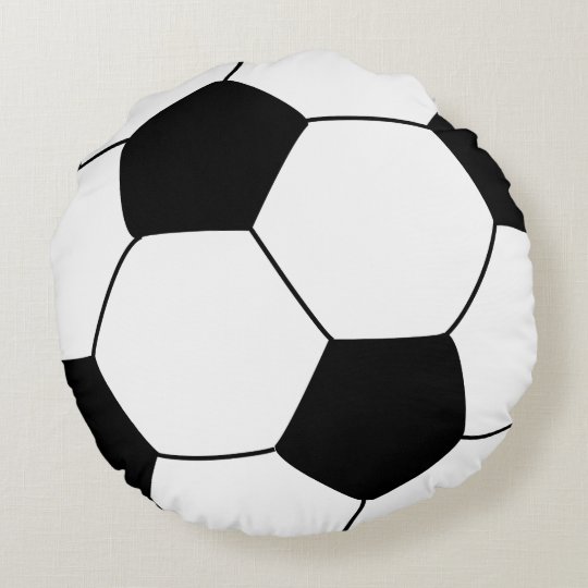 サッカーボール枕 ラウンドクッション Zazzle Co Jp