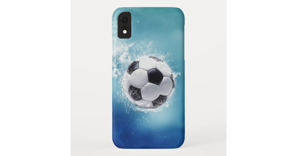 サッカー水しぶきのiphoneの場合 Case Mate Iphoneケース Zazzle Co Jp