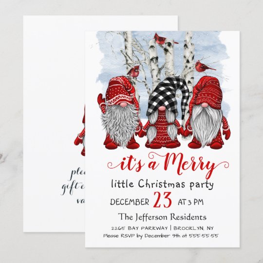 サンタおもしろい格言メリークリスマスリトルパーティー 招待状 Zazzle Co Jp