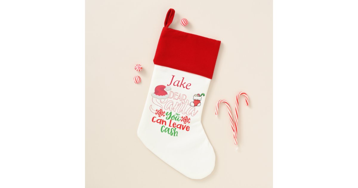 サン親愛タ プリ離れーズ キャッシュ クリスマスストッキング Zazzle Co Jp