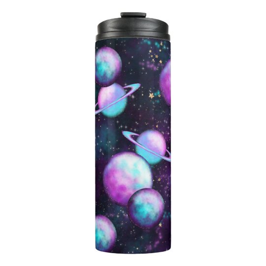 システ太陽のムグロー 宇宙青紫ピンク惑星 タンブラー Zazzle Co Jp