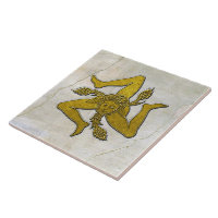 シチリアトリナクリア金ゴールドオンフレスコパターン タイル | Zazzle 