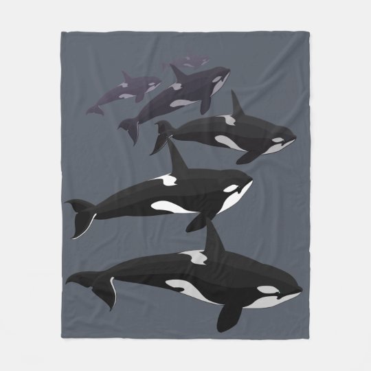 シャチのクジラ毛布のシャチのフリースブランケット フリースブランケット Zazzle Co Jp