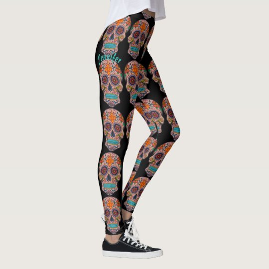 シュガー スカル レギングス デイ オブ ザ デッド ユア ネーム レギンス Zazzle Co Jp シュガー スカル レギングス デイ オブ ザ デッド ユア ネーム レギンス Zazzle Co Jp