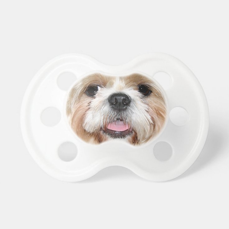 シーズー 犬 Tzuは直面します おしゃぶり Zazzle Co Jp