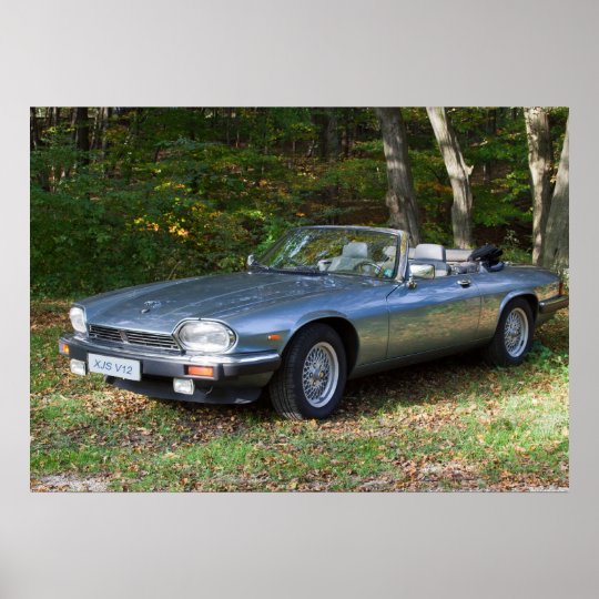 ジャガーxjs V12のカブリオレ ポスター Zazzle Co Jp