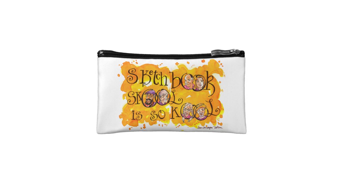スケッチブックskoolそうかっこいい は筆箱です コスメティックバッグ Zazzle Co Jp