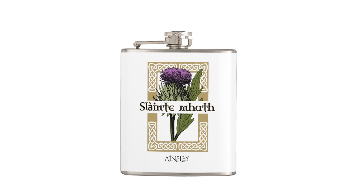 スコットランドのアザミとスコットゲールトースト フラスク Zazzle Co Jp