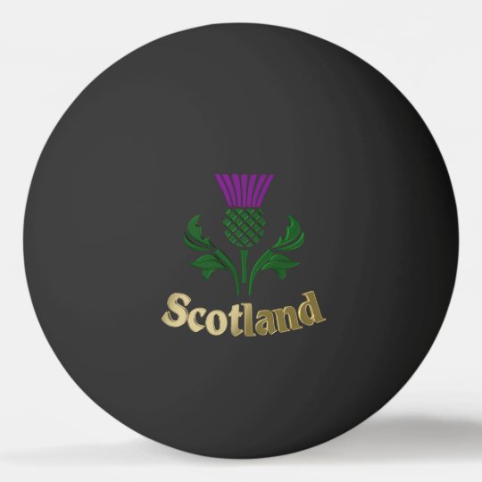 スコットランドの紋章のアザミ 卓球ボール Zazzle Co Jp