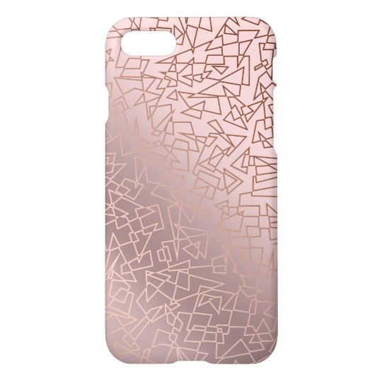 スタイリッシュバラ金ゴールドピンクの幾何学模様 Iphoneケース Zazzle Co Jp