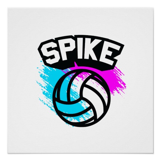 スパイクのバレーボール ポスター Zazzle Co Jp スパイクのバレーボール ポスター Zazzle Co Jp