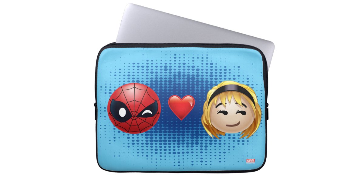 スパイダーマン グエンハート絵文字 ラップトップスリーブ Zazzle Co Jp