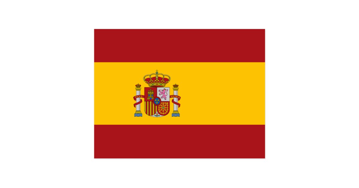 スペインの国旗の郵便はがき ポストカード Zazzle Co Jp