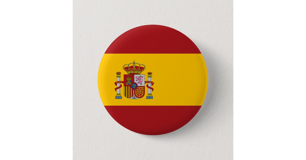 スペインの国旗ボタン 缶バッジ Zazzle Co Jp