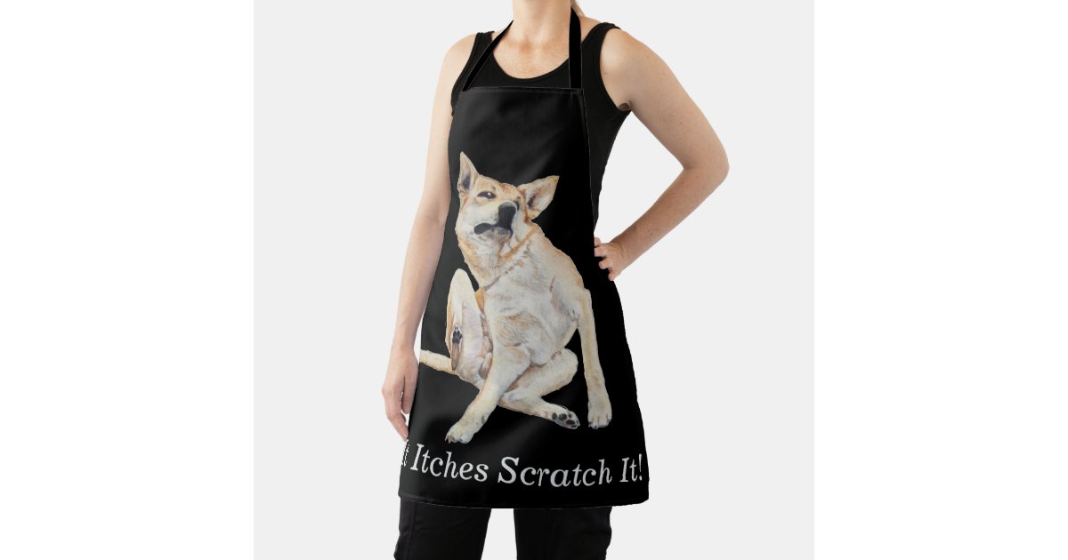 スローガンでかき絵画つく痒い犬 エプロン Zazzle Co Jp スローガンでかき絵画つく痒い犬 エプロン Zazzle Co Jp
