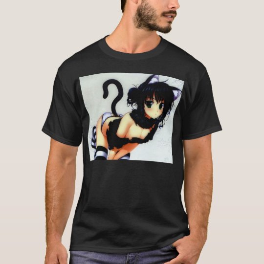 セクシーな日本製アニメのcosplayの子猫の女の子のグラフィックのティー Tシャツ Zazzle Co Jp