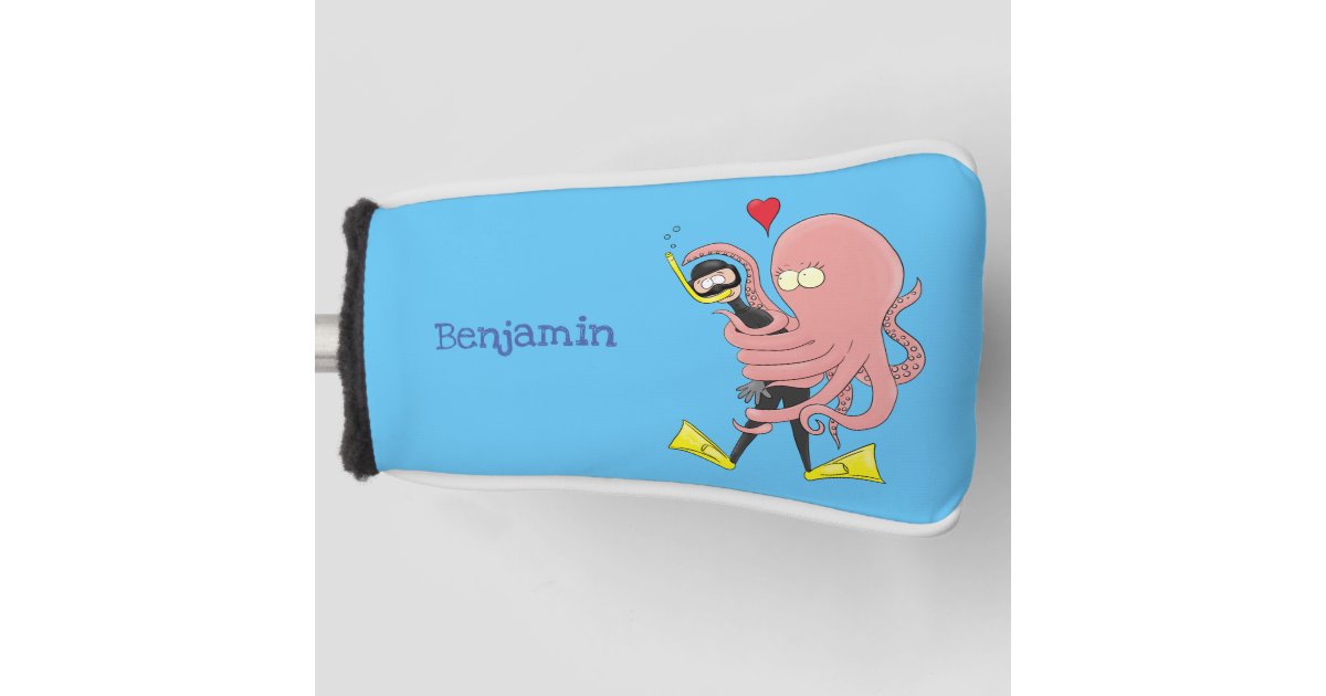 タコのダおもしろいイバー アニメ ゴルフヘッドカバー Zazzle Co Jp