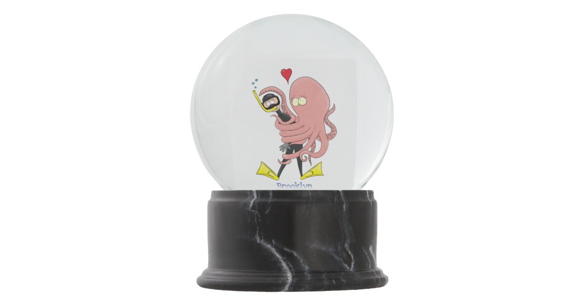 タコのダおもしろいイバー アニメ スノーグローブ Zazzle Co Jp タコのダおもしろいイバー アニメ スノーグローブ Zazzle Co Jp