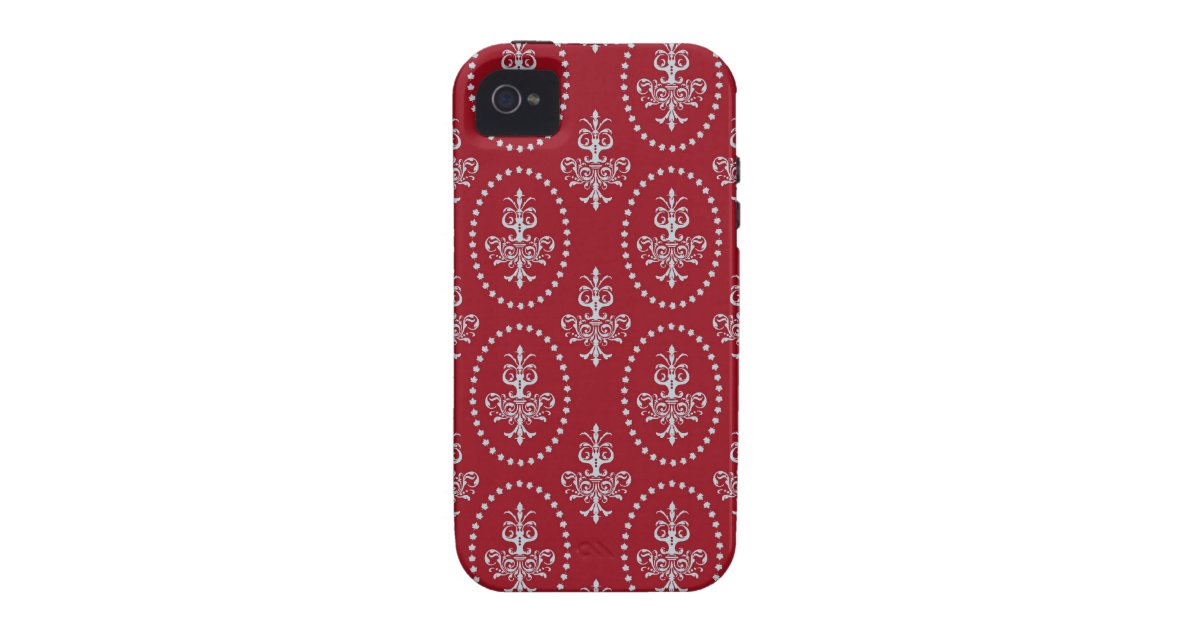 ダマスク織のヴィンテージの赤い壁紙の 紋章の フラ ダ リパターン Case Mate Iphoneケース Zazzle Co Jp ダマスク織のヴィンテージの赤い壁紙の 紋章の フラ ダ リパターン Case Mate Iphoneケース Zazzle Co Jp