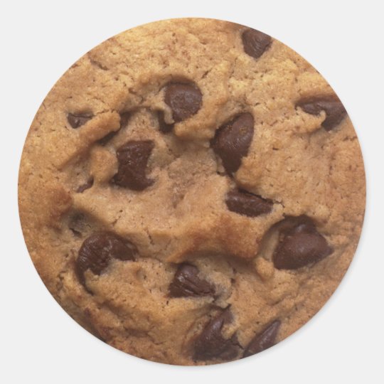 チョコチップクッキーのステッカー ラウンドシール Zazzle Co Jp チョコチップクッキーのステッカー ラウンドシール Zazzle Co Jp