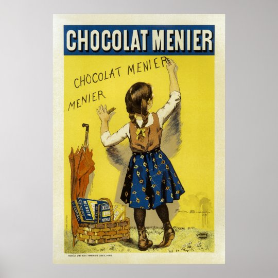 チョコラト メニア ヴィンテージ広告ズ ポスター ポスター Zazzle Co Jp