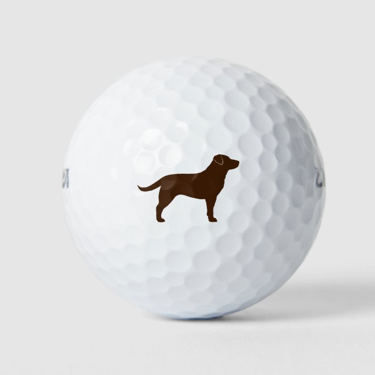 チョコレートラブラドル レトリーバー犬のシルエット ゴルフボール Zazzle Co Jp チョコレートラブラドル レトリーバー犬のシルエット ゴルフボール Zazzle Co Jp