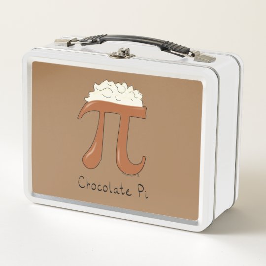 チョコレートpiかわいい数学pi日のお弁当箱 メタルランチボックス Zazzle Co Jp