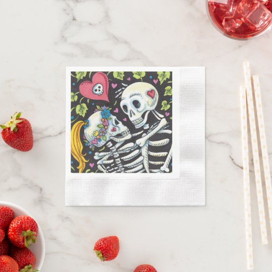 ツタの恋人たち 恋人の骨格が抱き合う 縁ありカクテルナプキン Zazzle Co Jp ツタの恋人たち 恋人の骨格が抱き合う 縁ありカクテルナプキン Zazzle Co Jp