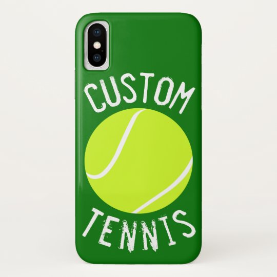 テニス ボールカスタムな文字および色の電話箱 Case Mate Iphoneケース Zazzle Co Jp
