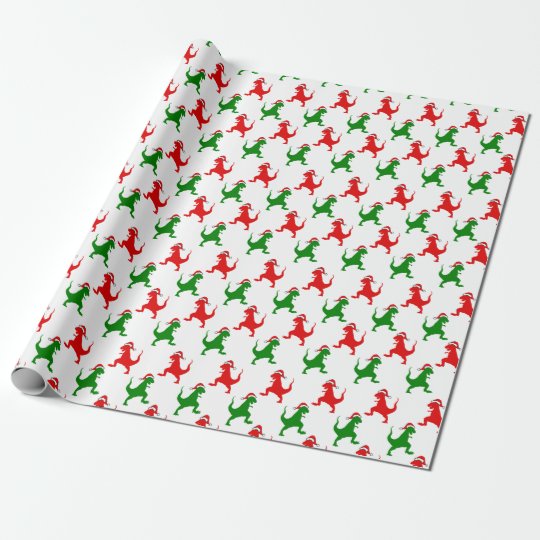 ディーノのクリスマスの包装紙 ラッピングペーパー Zazzle Co Jp