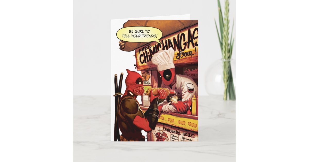 デッドプールチミチャンガトラップ カード Zazzle Co Jp デッドプールチミチャンガトラップ カード Zazzle Co Jp