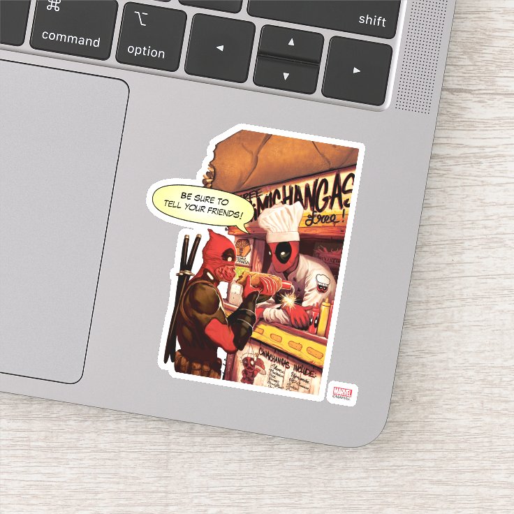 デッドプールチミチャンガトラップ シール Zazzle Co Jp