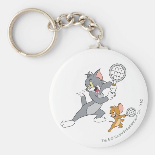 トムとジェリーのテニスのスター1 キーホルダー Zazzle Co Jp