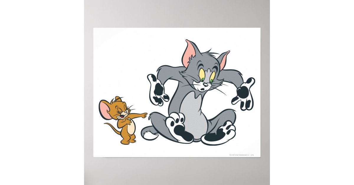 トムとジェリーブラックポーキャット ポスター Zazzle Co Jp