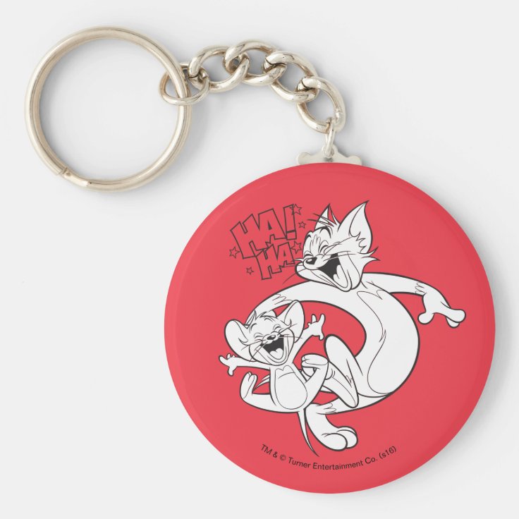 トムとジェリー トムとジェリーが笑う キーホルダー Zazzle Co Jp