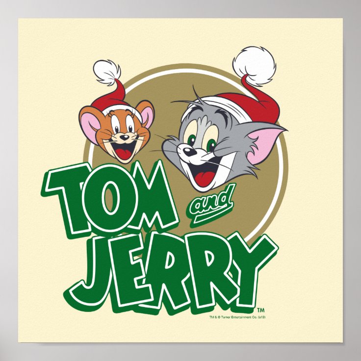 トムとジェリー ホリデー ロゴ ポスター Zazzle Co Jp