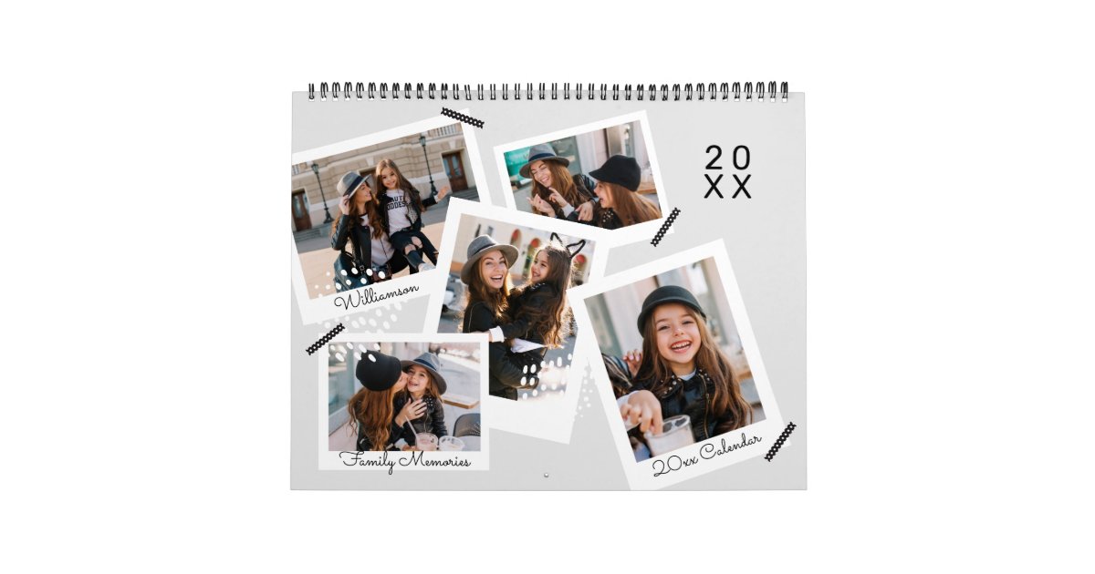 トレンディーポラロイモダンドフォトスクラップブック作りコラージュ カレンダー Zazzle Co Jp トレンディーポラロイモダンドフォトスクラップブック作りコラージュ カレンダー Zazzle Co Jp