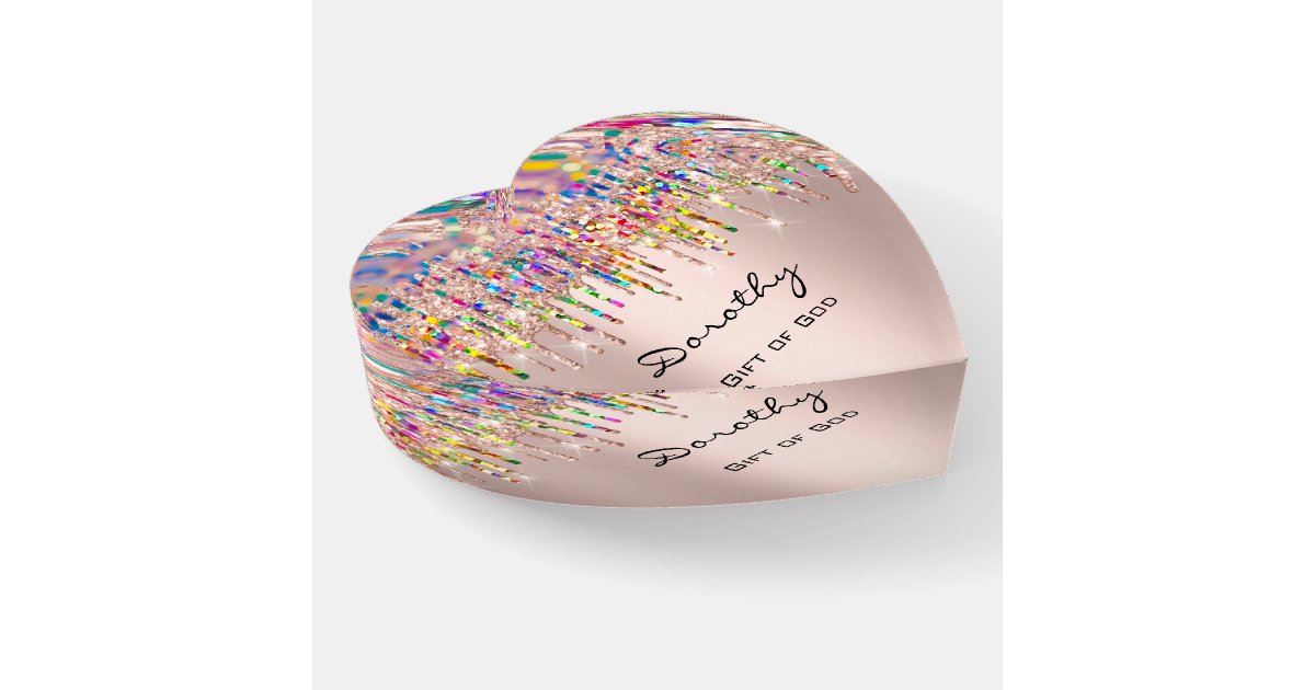 ドロシー名 ホログラフがバレンタインを滴らせる意味 ペーパーウェイト Zazzle Co Jp ドロシー名 ホログラフがバレンタインを滴らせる意味 ペーパーウェイト Zazzle Co Jp