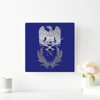 ナポレオン・ボナパルトの象徴 スクエア壁時計 | Zazzle.co.jp
