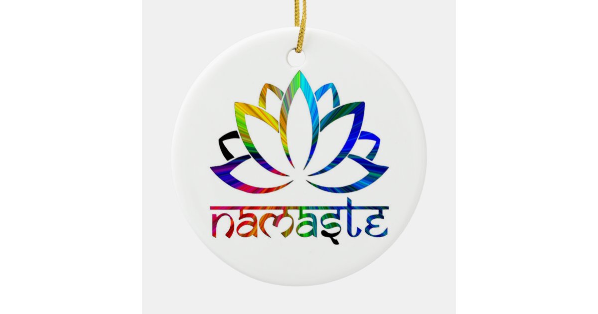 ナマステ はすの花 スピリチュアル オーナメント セラミックオーナメント Zazzle Co Jp ナマステ はすの花 スピリチュアル オーナメント セラミックオーナメント Zazzle Co Jp