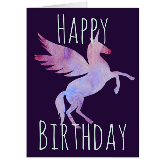 ニジユニコーン ペガサスの翼付き馬の誕生日 カード Zazzle Co Jp ニジユニコーン ペガサスの翼付き馬の誕生日 カード Zazzle Co Jp