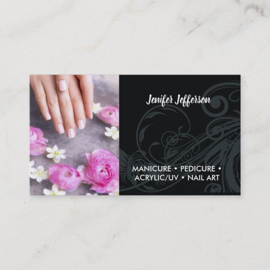 ネイルサロン名刺 ロイヤリティカード Zazzle Co Jp