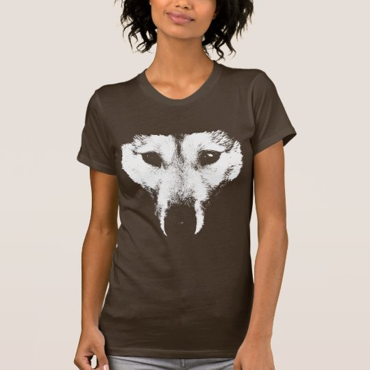 ハスキーなtシャツ女性のハスキー ウルフ アートティー ドッグ シャツ Tシャツ Zazzle Co Jp